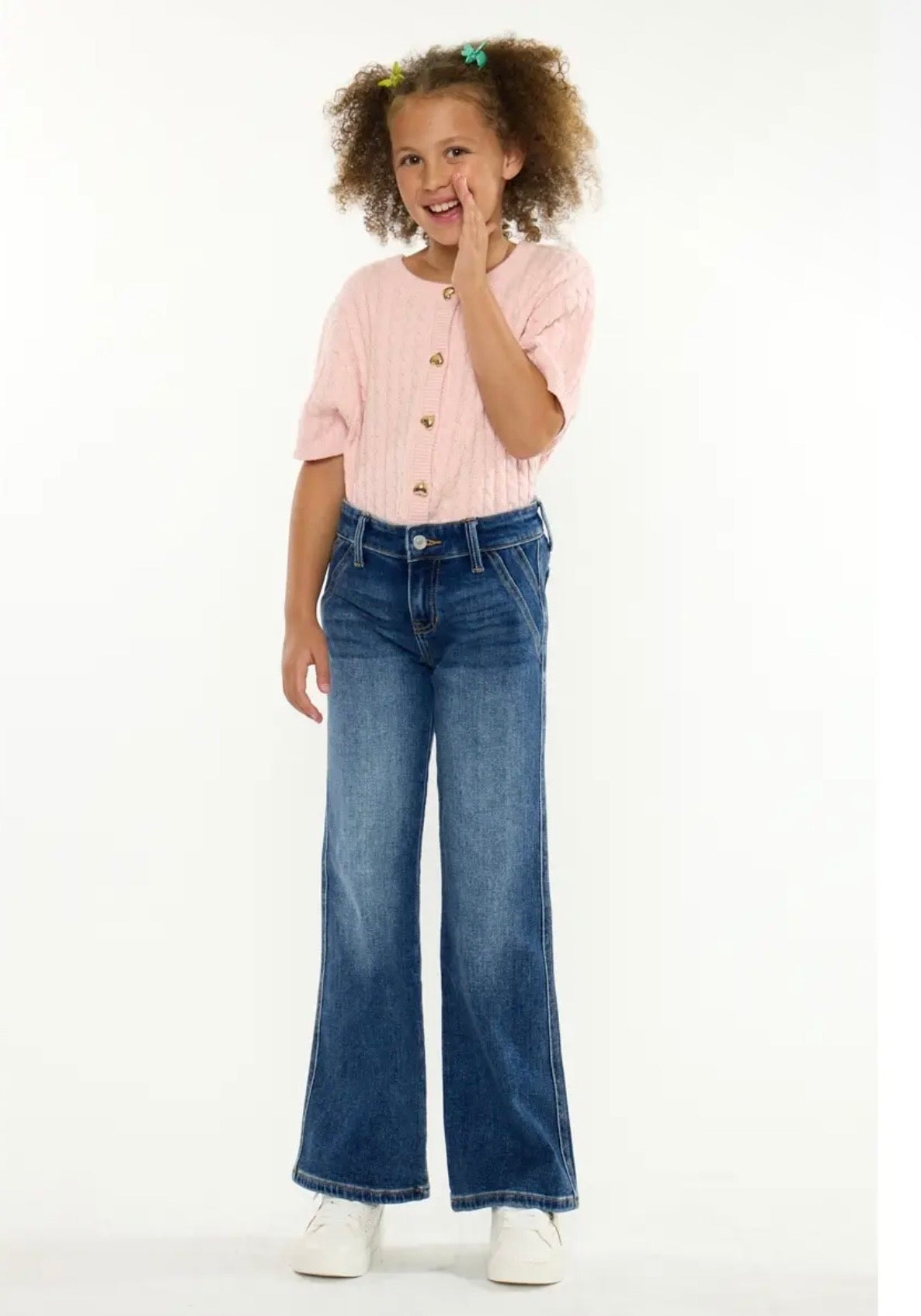 Youth Mid Rise Wide Flare