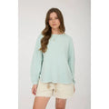 Exposed Seam Detail Long Sleeve Knit Top