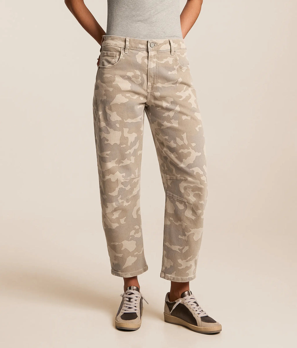 Hidden- Sammie Camo Wide Leg Barrel Jean