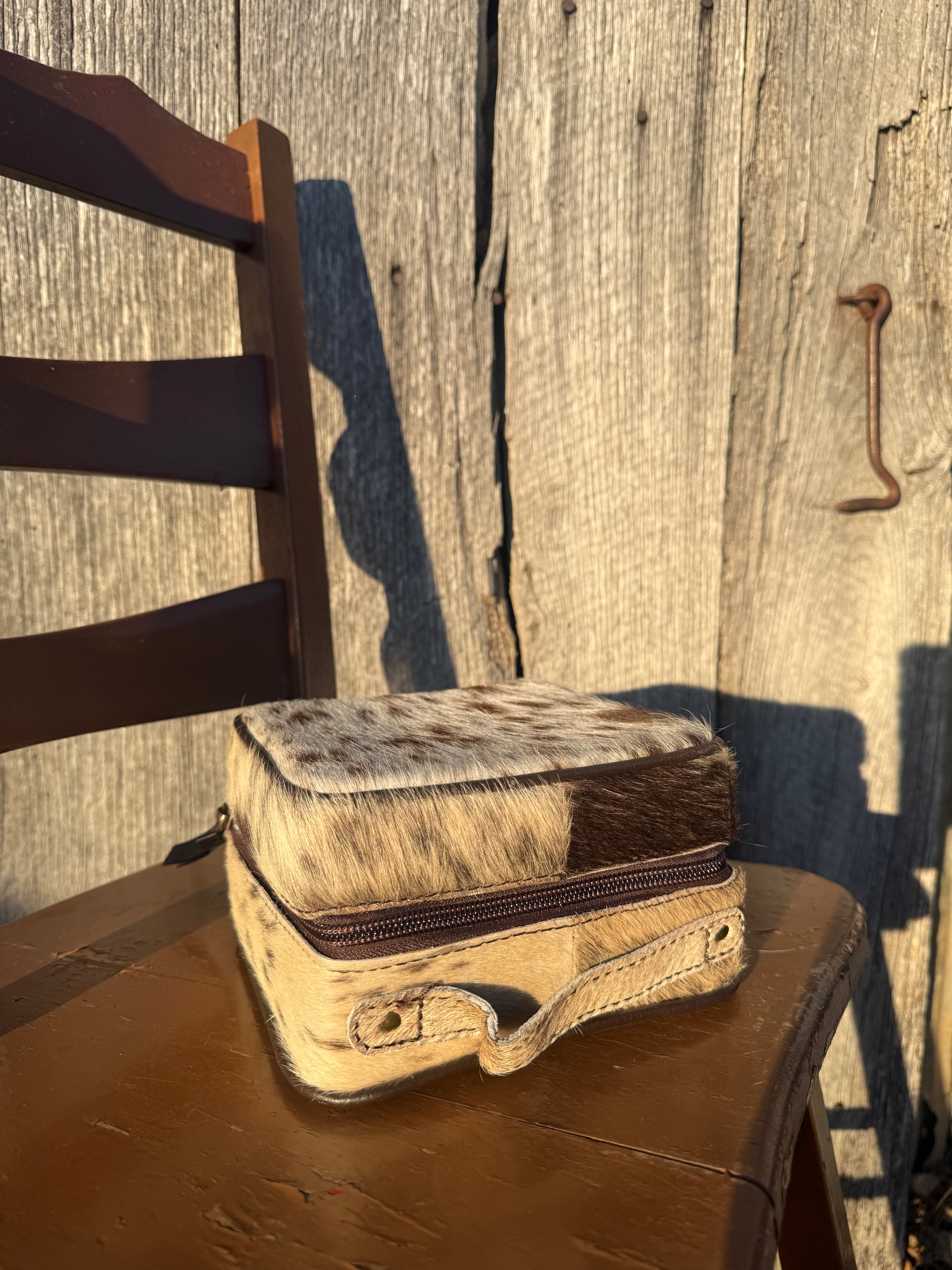 Cowhide Jewelry Case