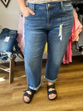 The Jaime Cuffed Barrel Jean