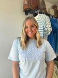 Blue Mama Patchwork Tee