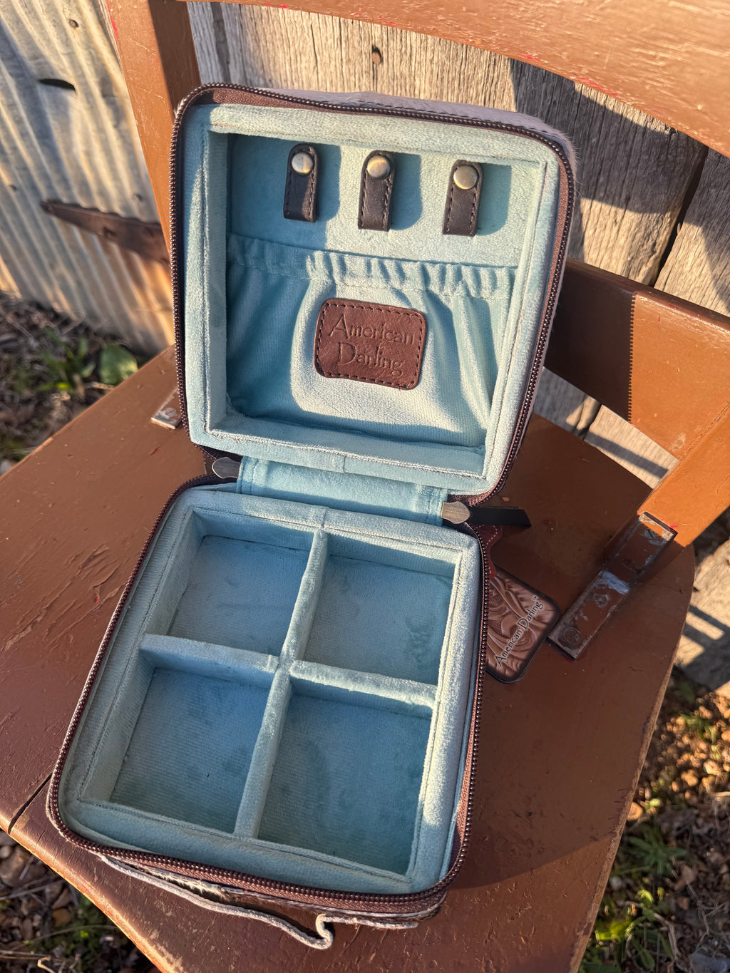 Cowhide Jewelry Case