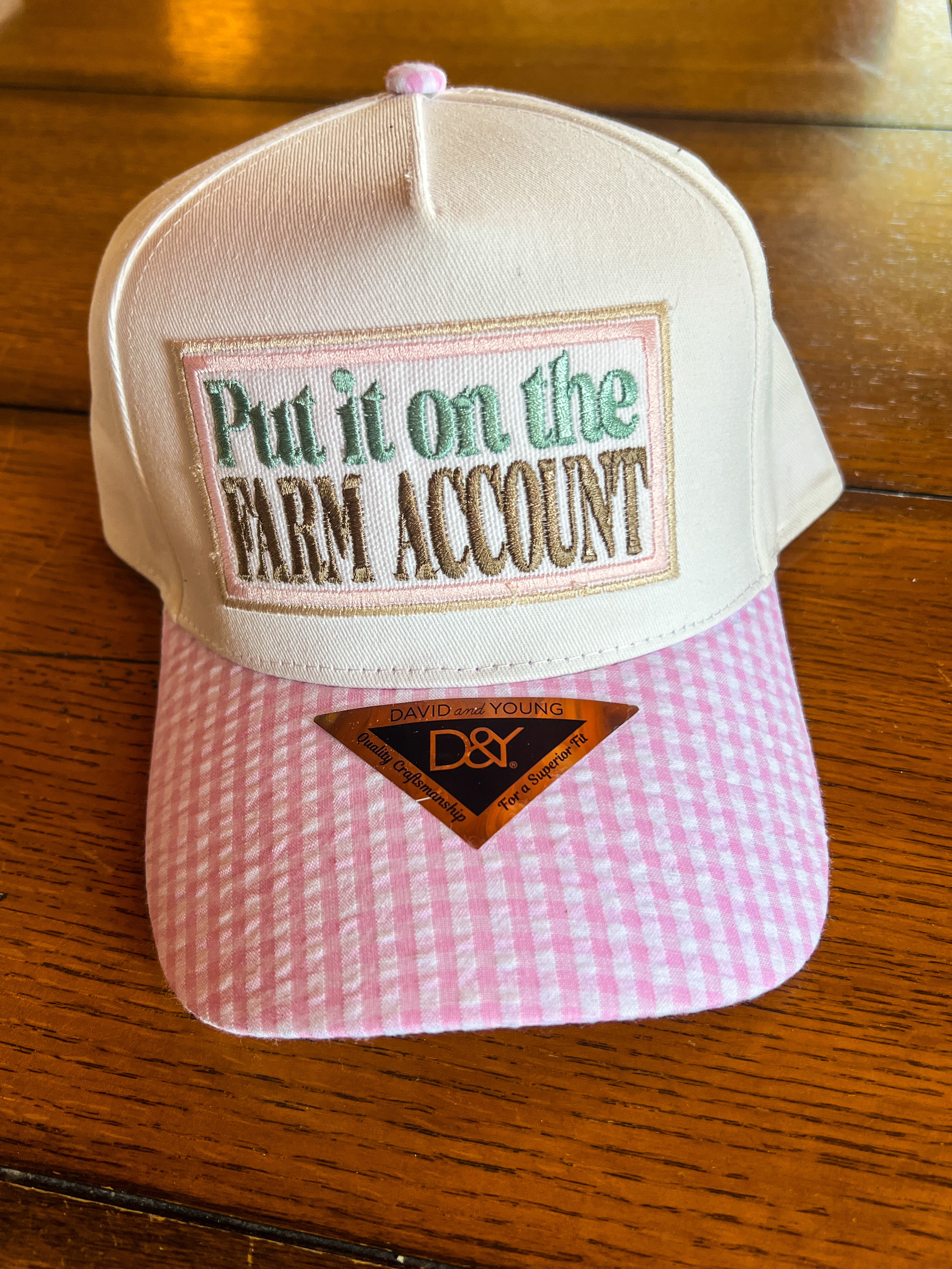 Put it on the Farm Account-  Gingham