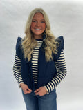 The Lillian Navy Vest