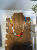 Multi Color Beaded Necklace