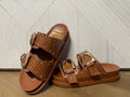Golden Ann Double Buckle Sandal