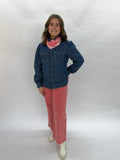 Pink Denim Cropped Jeans