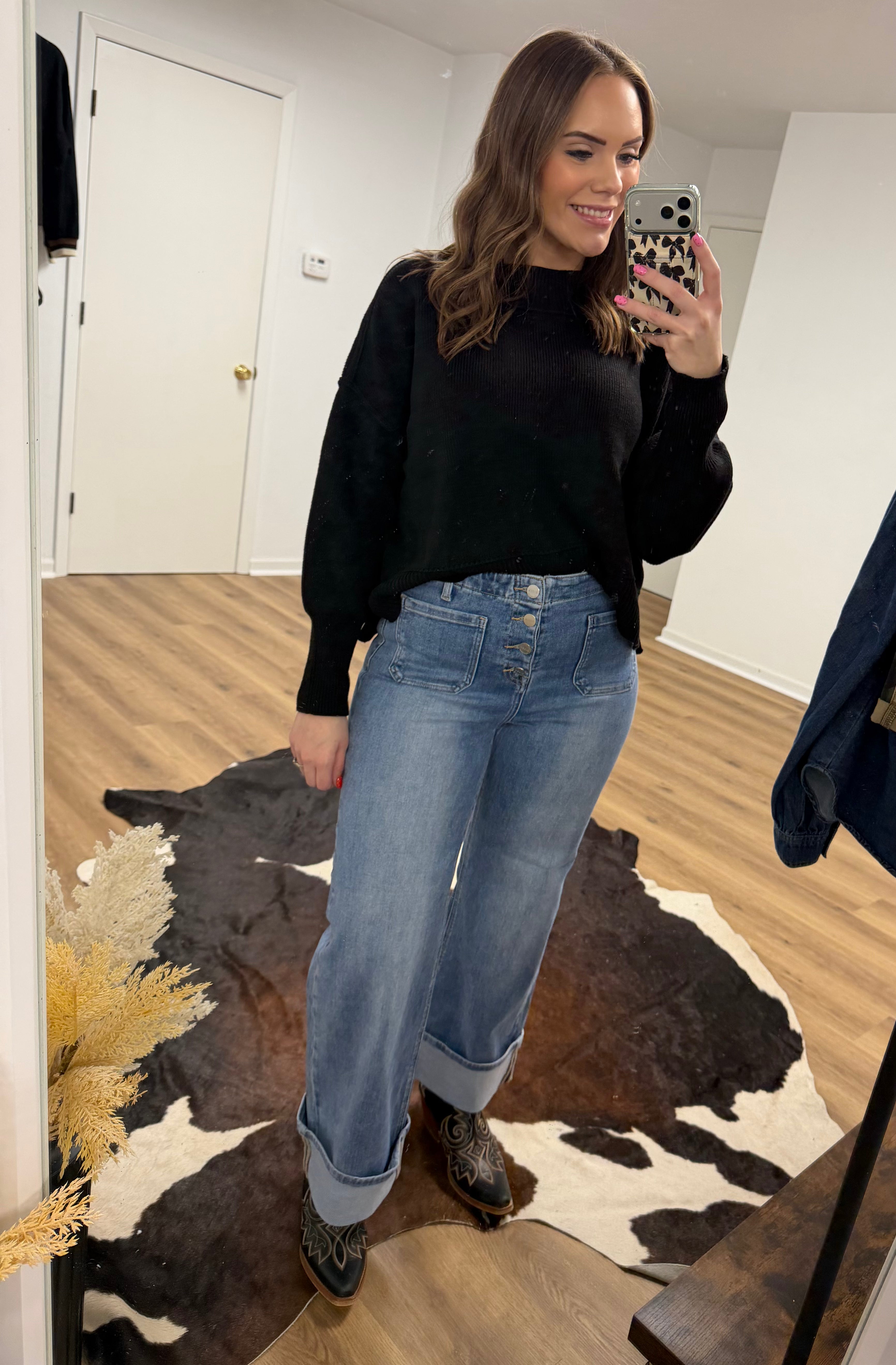 The Olivia High Rise Wide Legged Jeans