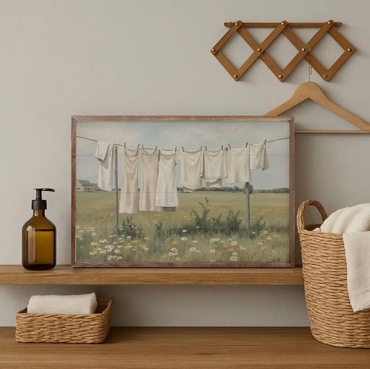 Laundry on the line Decor