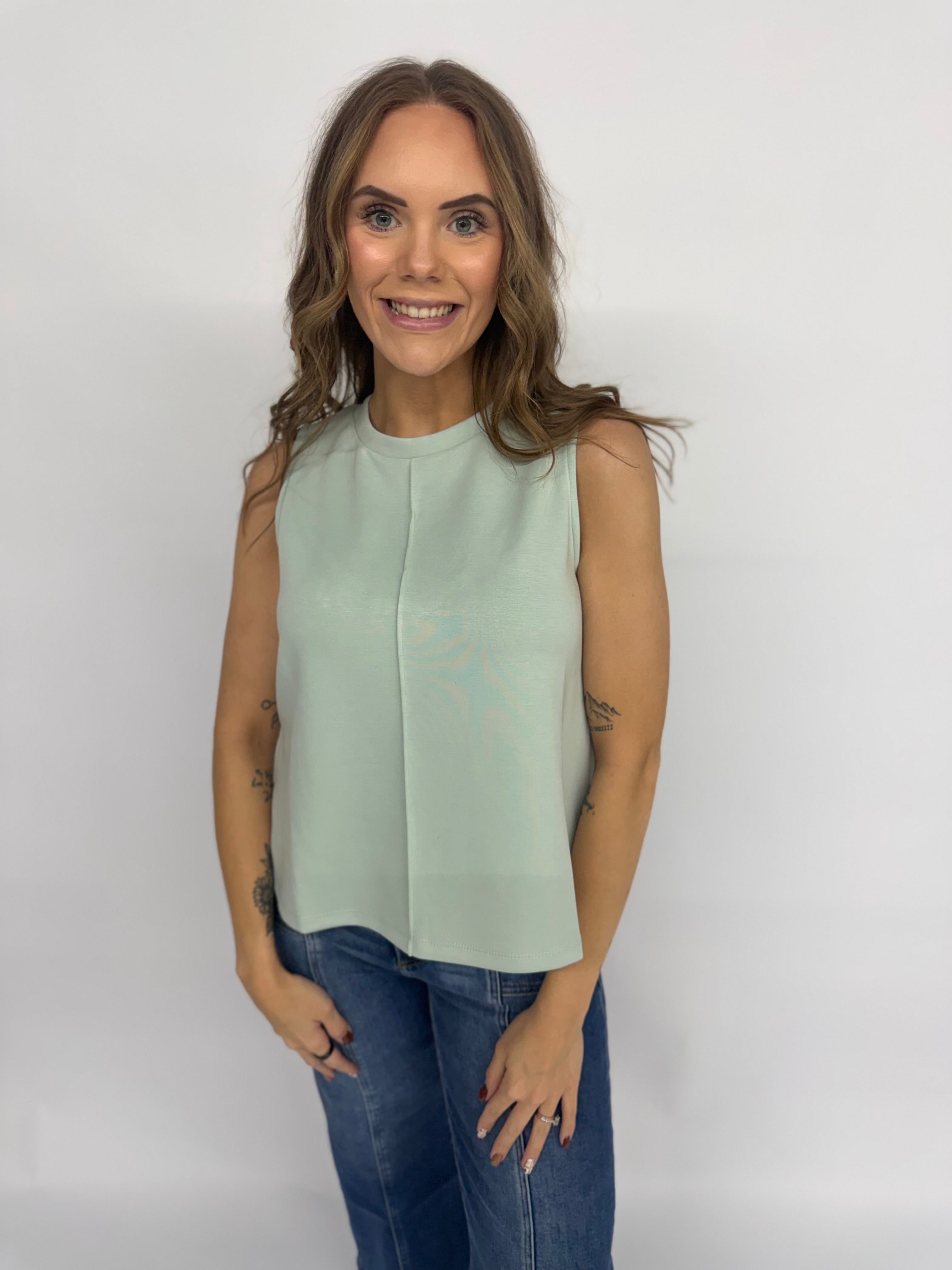The Debbie Tank- Sage