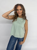 The Debbie Tank- Sage