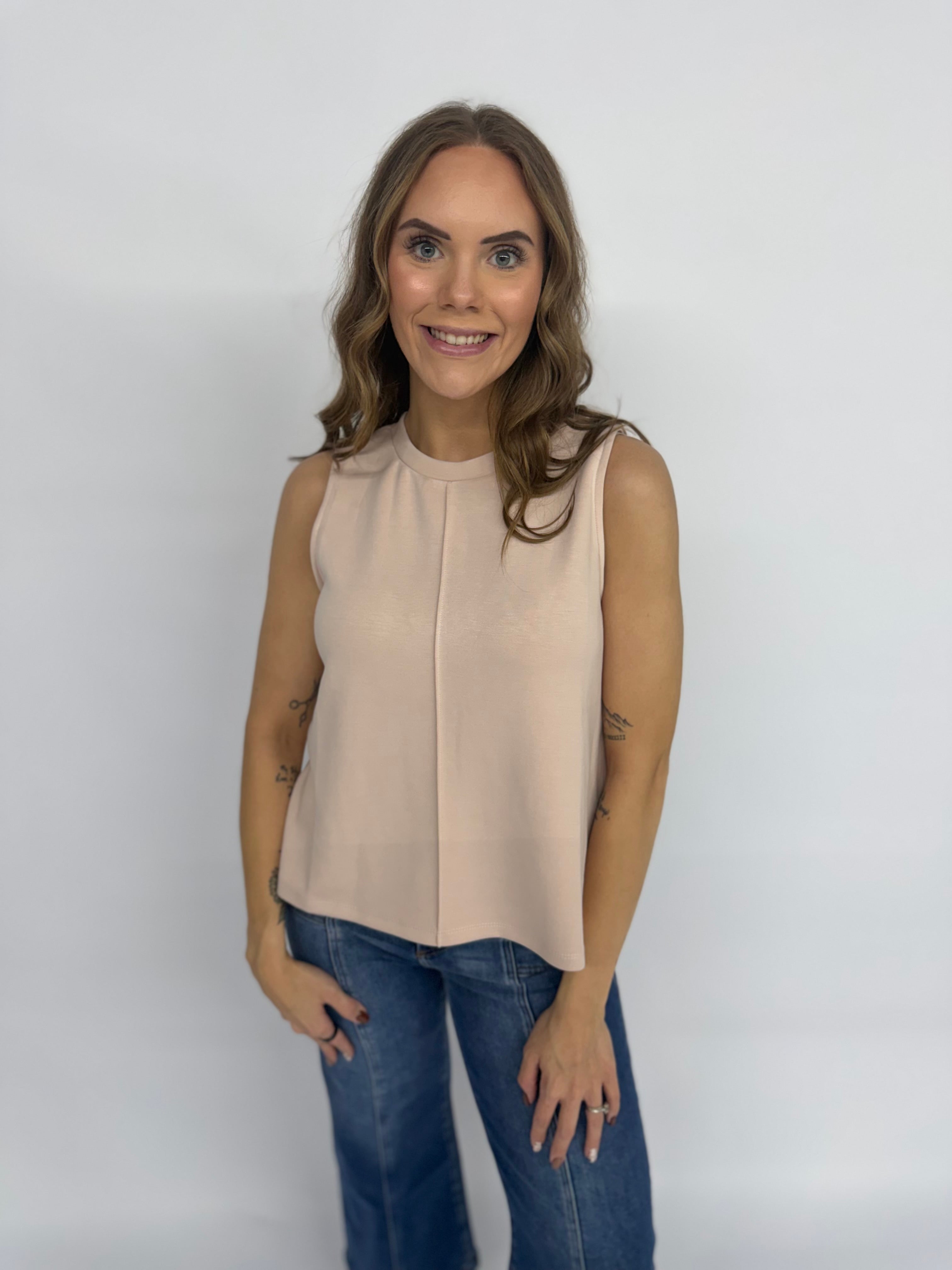 The Debbie Tank- Blush