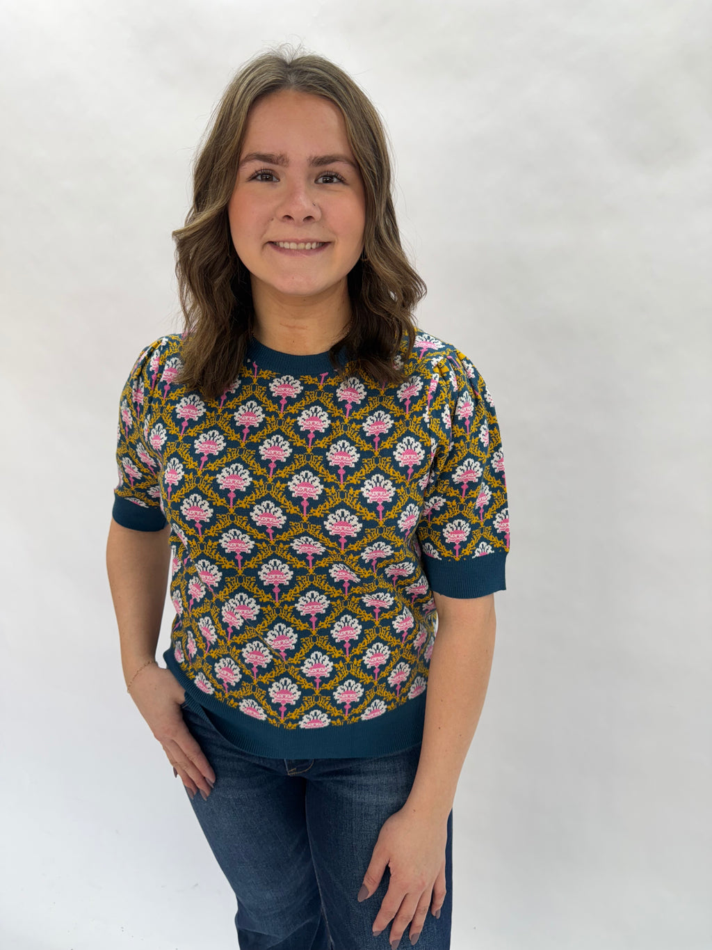The Lynn Short Sleeve Sweater