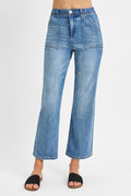 The Sammie High Rise Ankle Flare Jeans