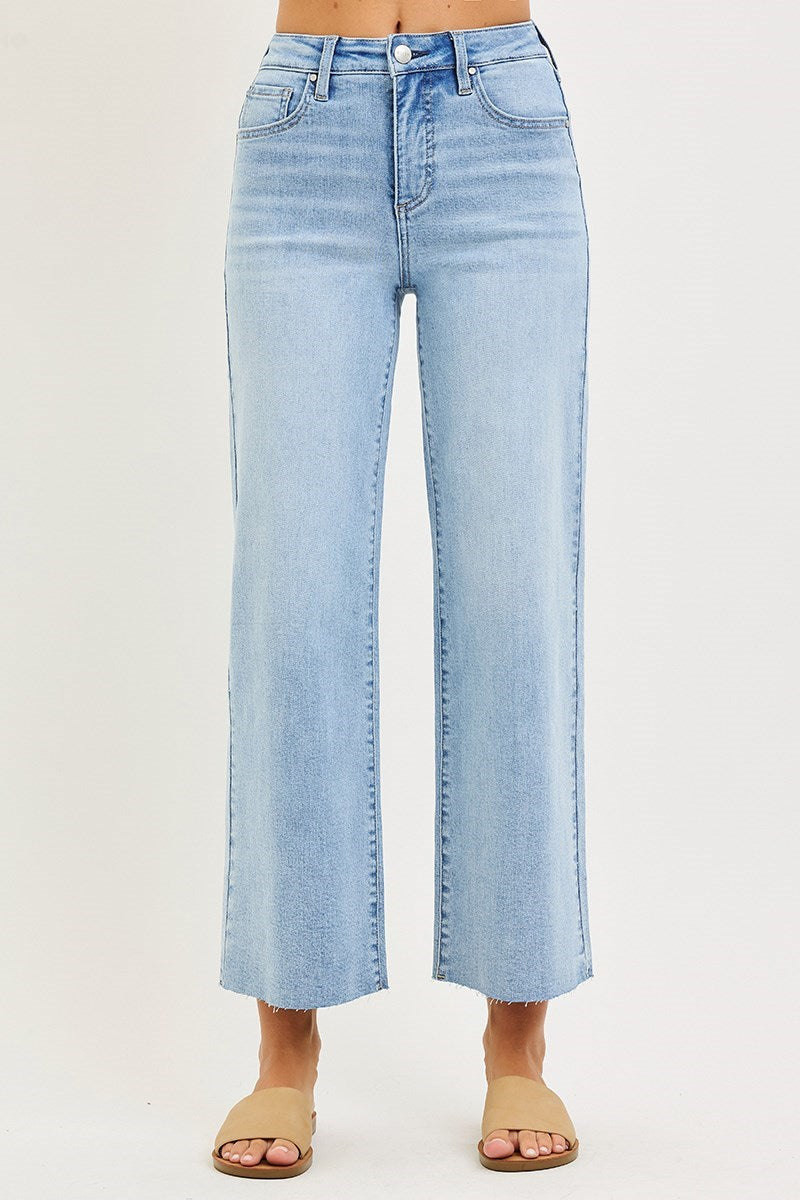 The Kylie Cropped Wide Leg Jeans